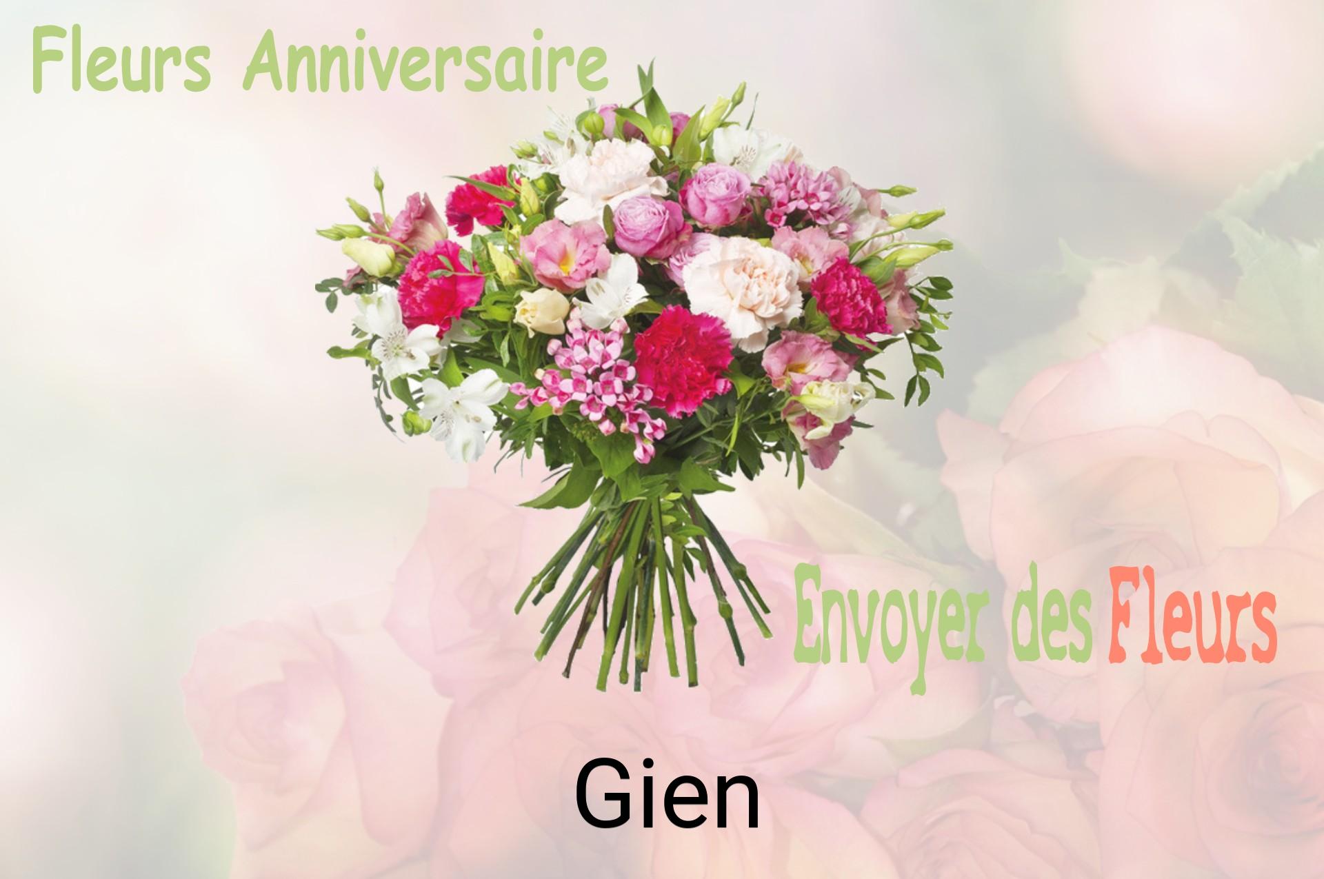 Bouquet de fleurs d’anniversaire livré à Gien