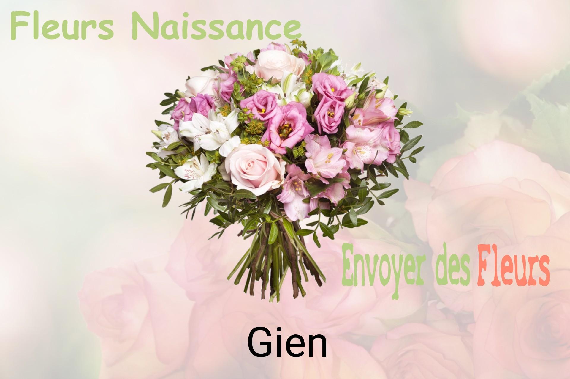 Bouquet de fleurs de naissance livré à Gien